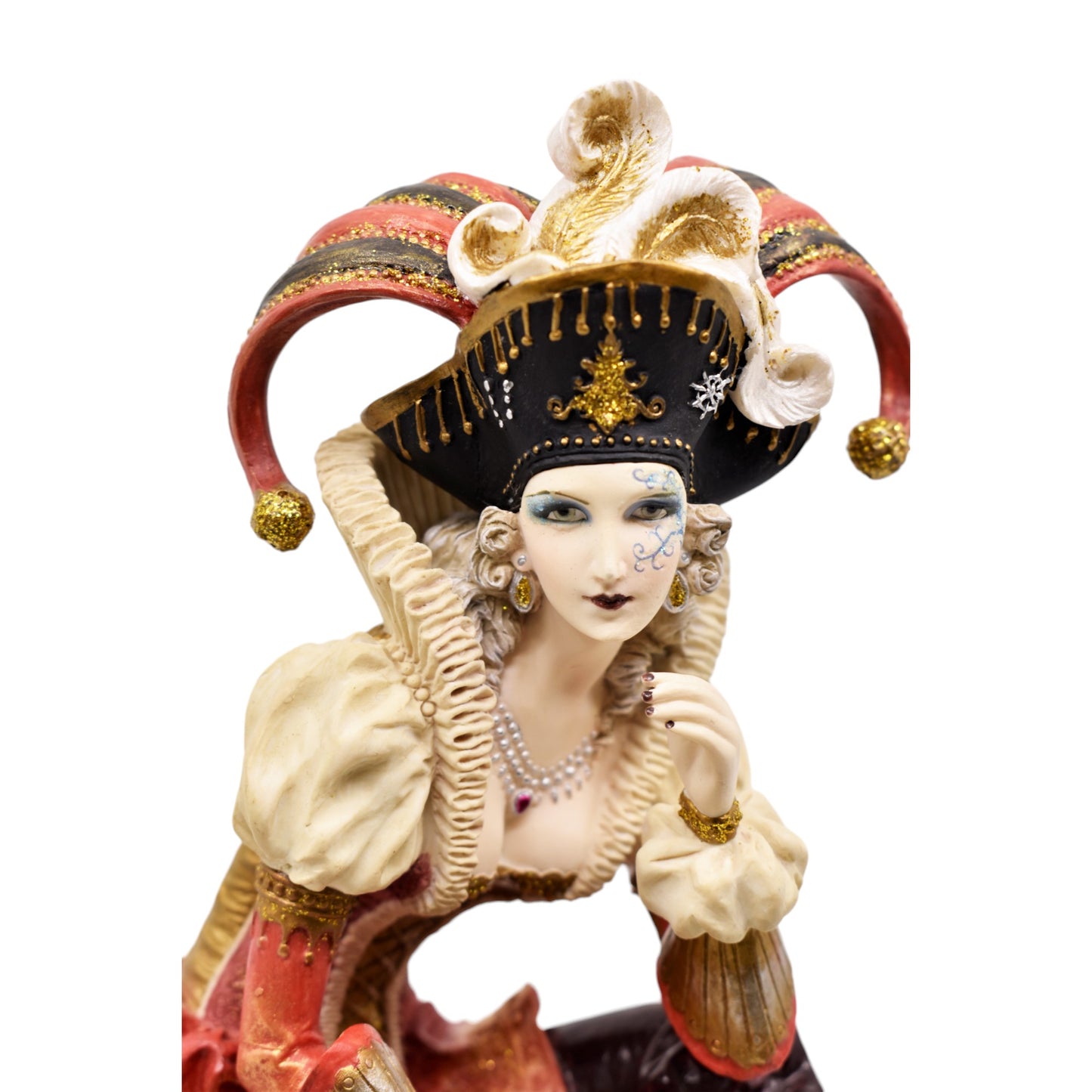 Kadın Soytarı Biblo – Dekoratif Jester Figürü 26,5 cm
