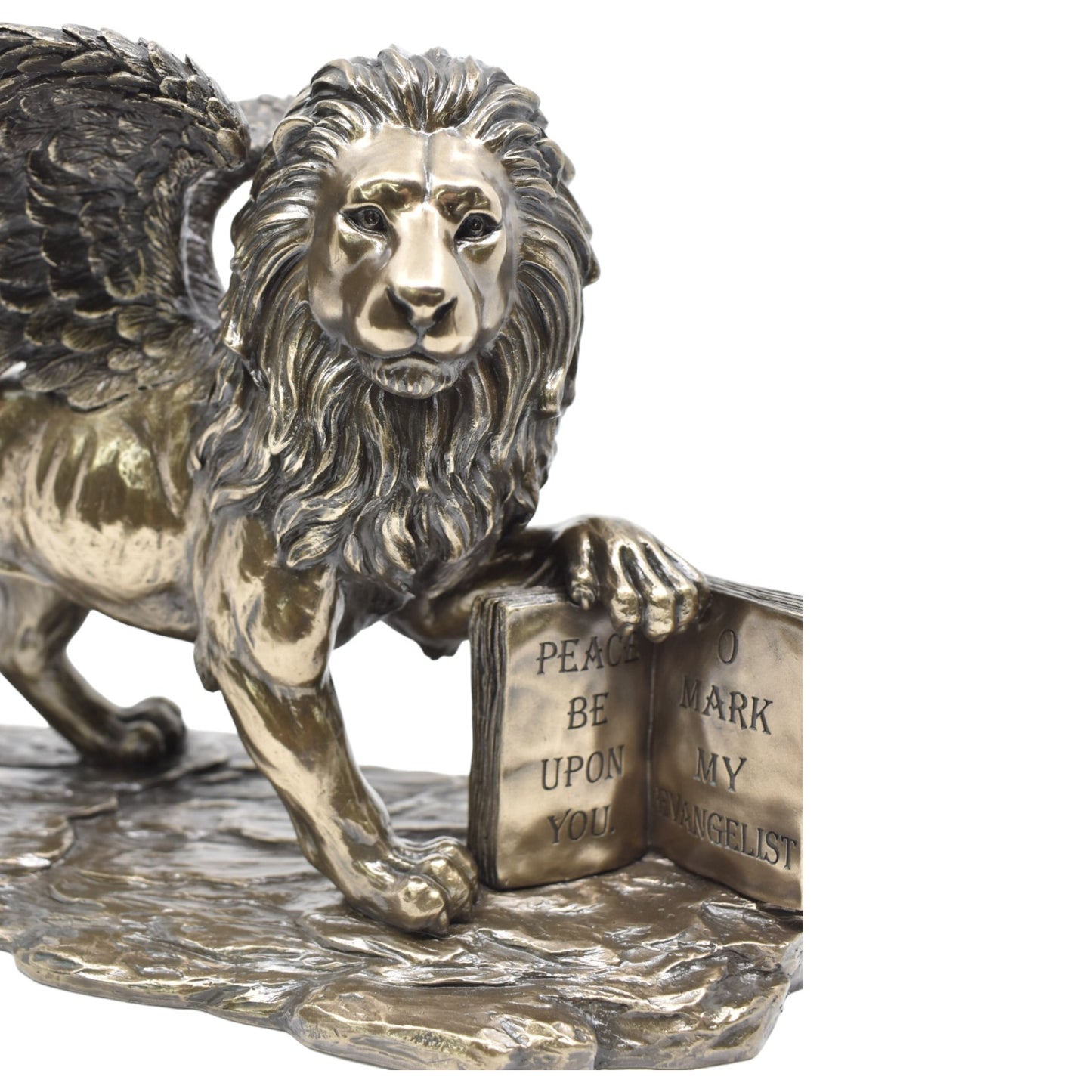 Veronese Design Saint Mark Aslanı (Lion of Saint Mark) Dekoratif Heykel 26 cm