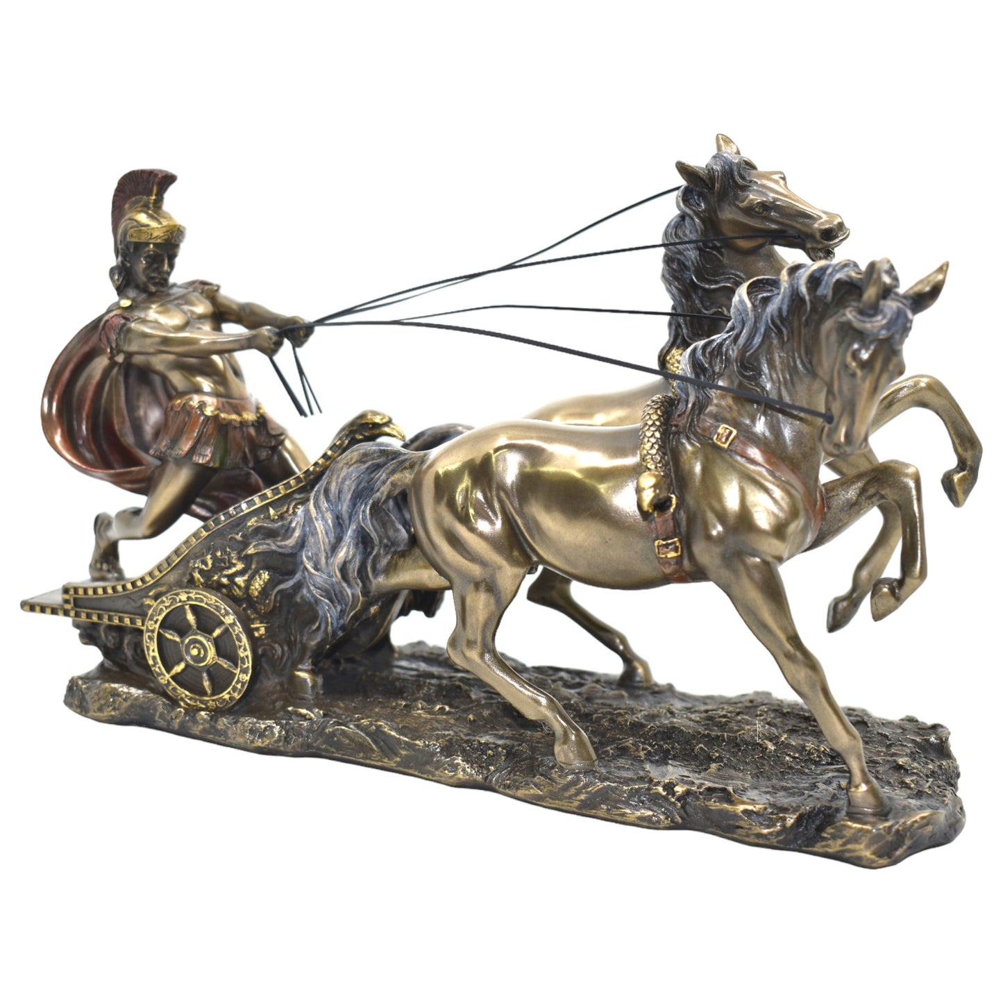 Veronese Design Roma Atlı Savaşçı Dekoratif Heykel 28 cm