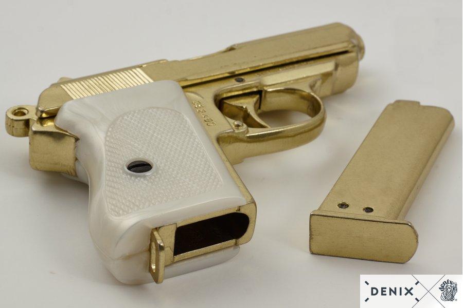 Denix Walther PPK 1931 Silenced Pistol Replica – WWII Decorative Collectible Pistol