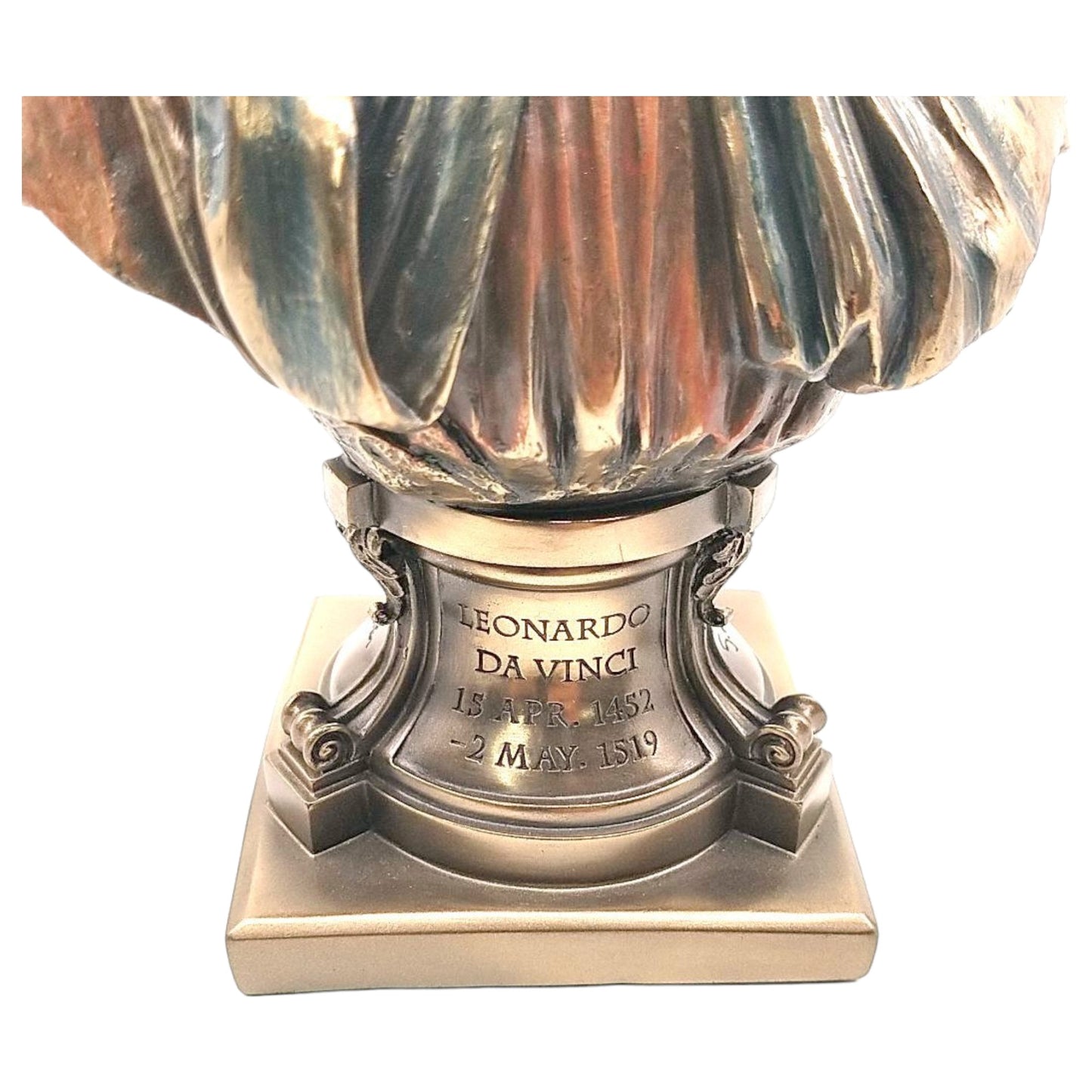 Veronese Design Leonardo da Vinci Büstü Dekoratif Heykel 23 cm