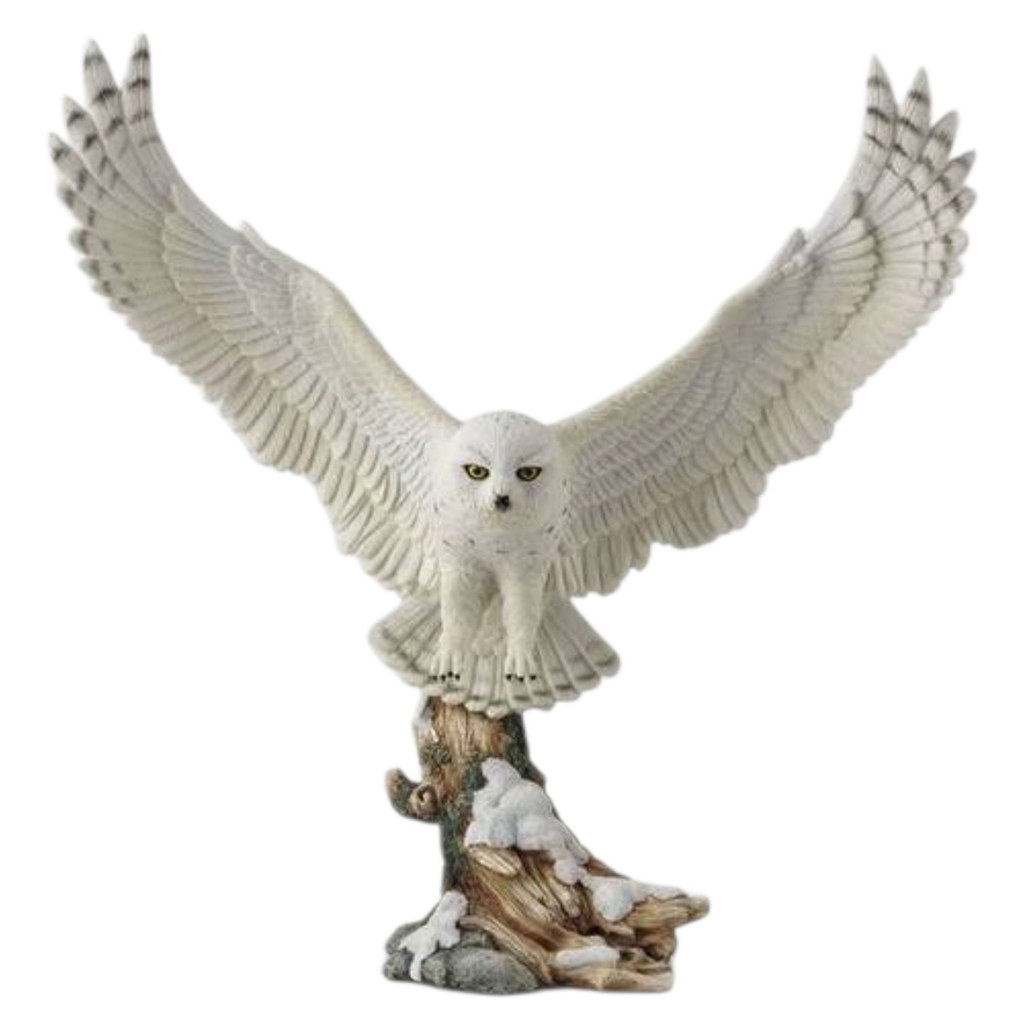 Veronese Design Beyaz Baykuş Dekoratif Biblo 34 cm