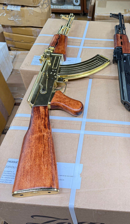 Denix Kalashnikov AK47 Rifle Gold-Russia 1947 Model Replica