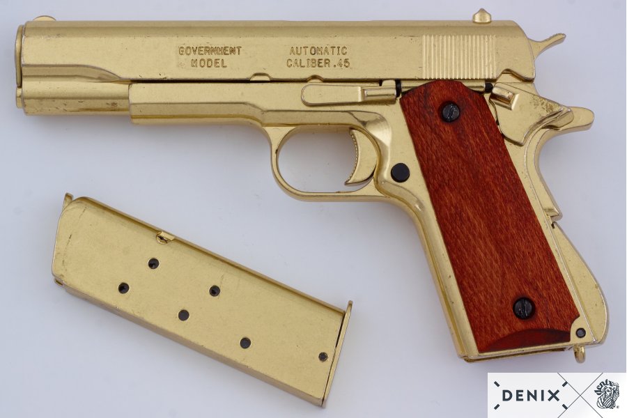 Denix Automatic .45 Pistol M1911A1 Replica Pistol, USA 1911 (WWI & II)