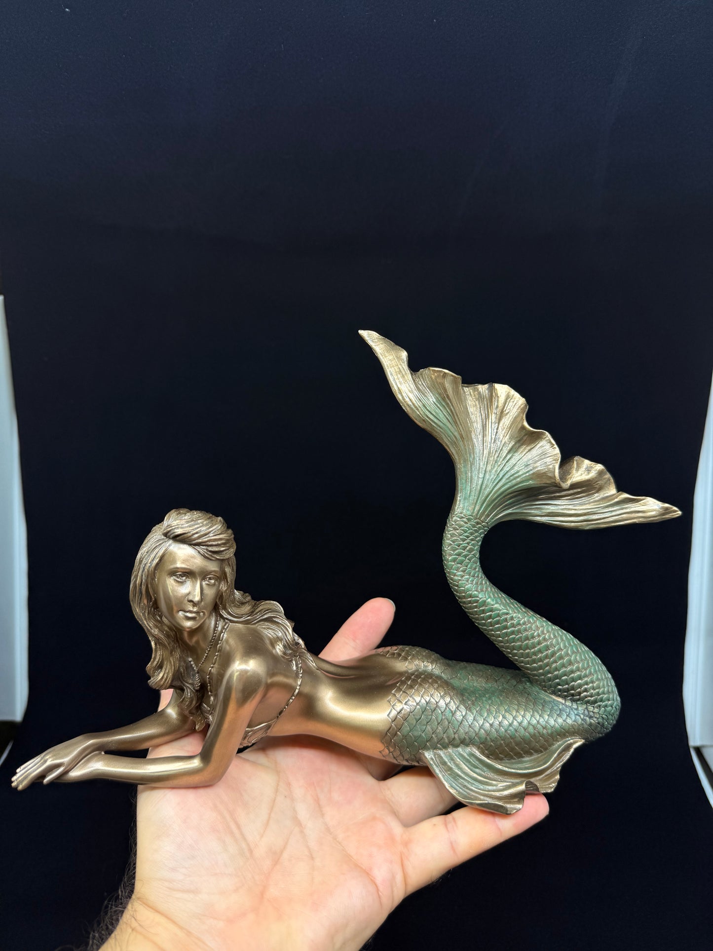 Veronese Design Denizkızı Dekoratif Biblo Mitolojik Heykel 29 cm