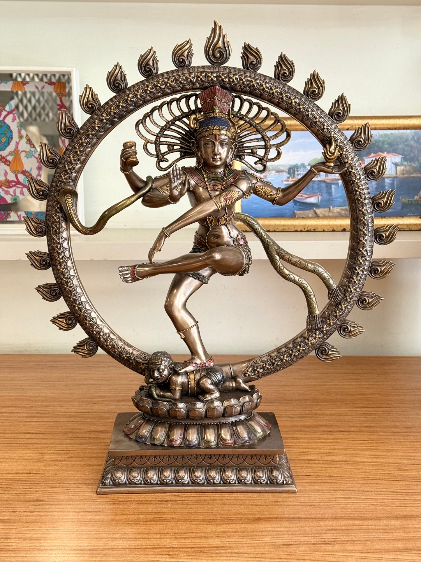 Shiva (Nataraja) Dekoratif Heykel | Hindu Tanrısı Shiva Sanatsal Figürü 67 cm