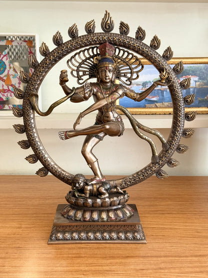 Shiva (Nataraja) Dekoratif Heykel | Hindu Tanrısı Shiva Sanatsal Figürü 67 cm