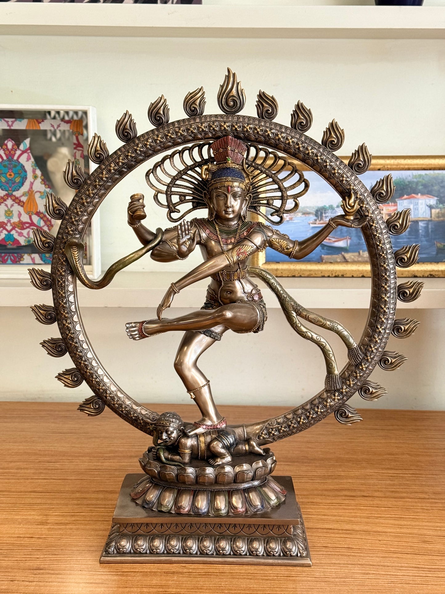 Shiva (Nataraja) Dekoratif Heykel | Hindu Tanrısı Shiva Sanatsal Figürü 67 cm