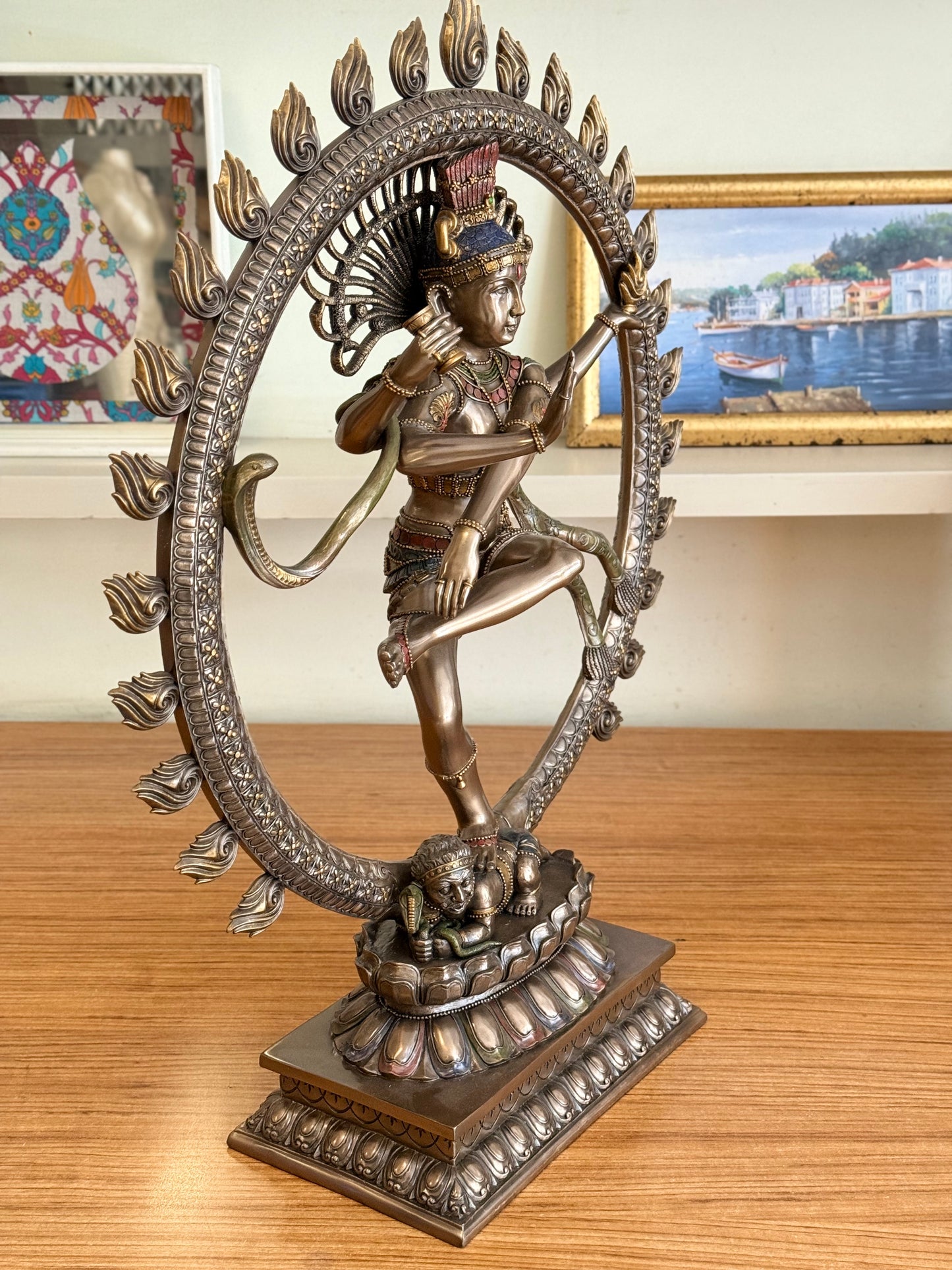Shiva (Nataraja) Dekoratif Heykel | Hindu Tanrısı Shiva Sanatsal Figürü 67 cm