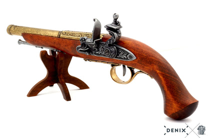 Denix 18th Century Left Hand Flintlock Pistol Replica – Flintlock Decorative Collection