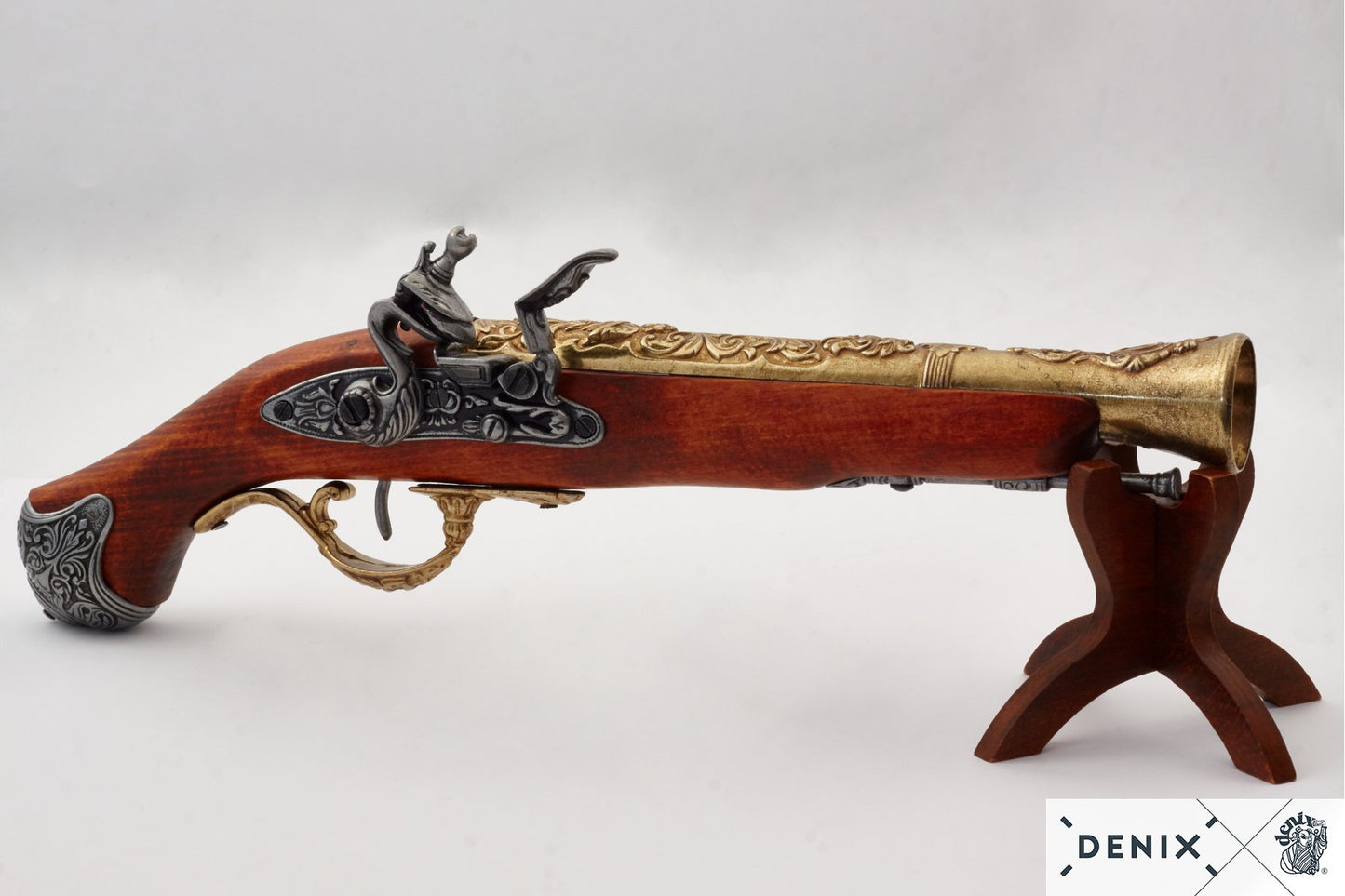 Denix 18th Century English Flintlock Pistol Replica – Flintlock Decorative