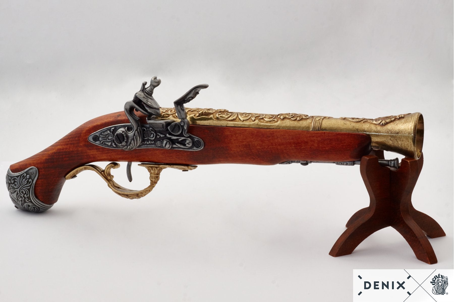 Denix 18. Yüzyıl İngiliz Çakmaklı Tabanca Replikası – Flintlock Dekoratif