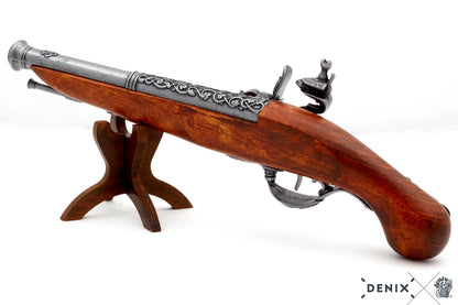 Denix 18th Century English Dueling Flintlock Pistol Replica – Decorative Flintlock