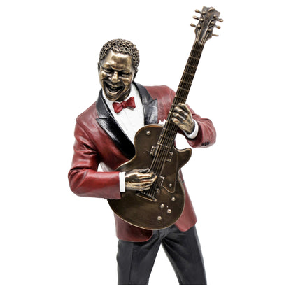 Veronese Design Guitar Player Decorative Figurine 32.5 cm