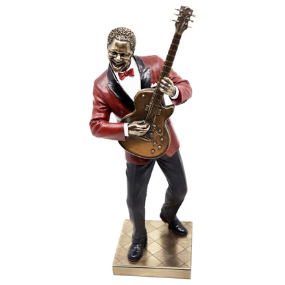 Veronese Design Guitar Player Decorative Figurine 32.5 cm
