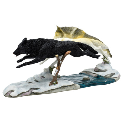 Veronese Design Buz Üstünde 3 Kurt Dekoratif Biblo 39 cm