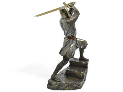 Veronese Design Kılıçlı Tapınak Şövalyesi Dekoratif Heykel 30,5 cm