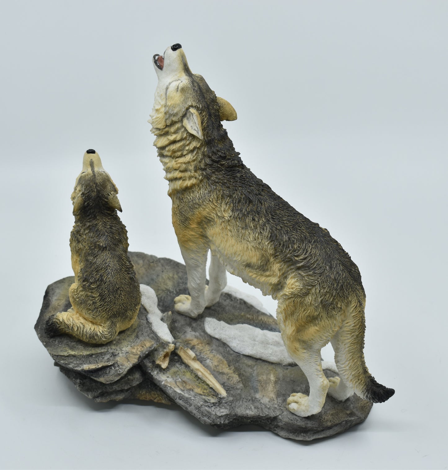 Veronese Design Kurt ve Yavrusu Dekoratif Biblo 27 cm