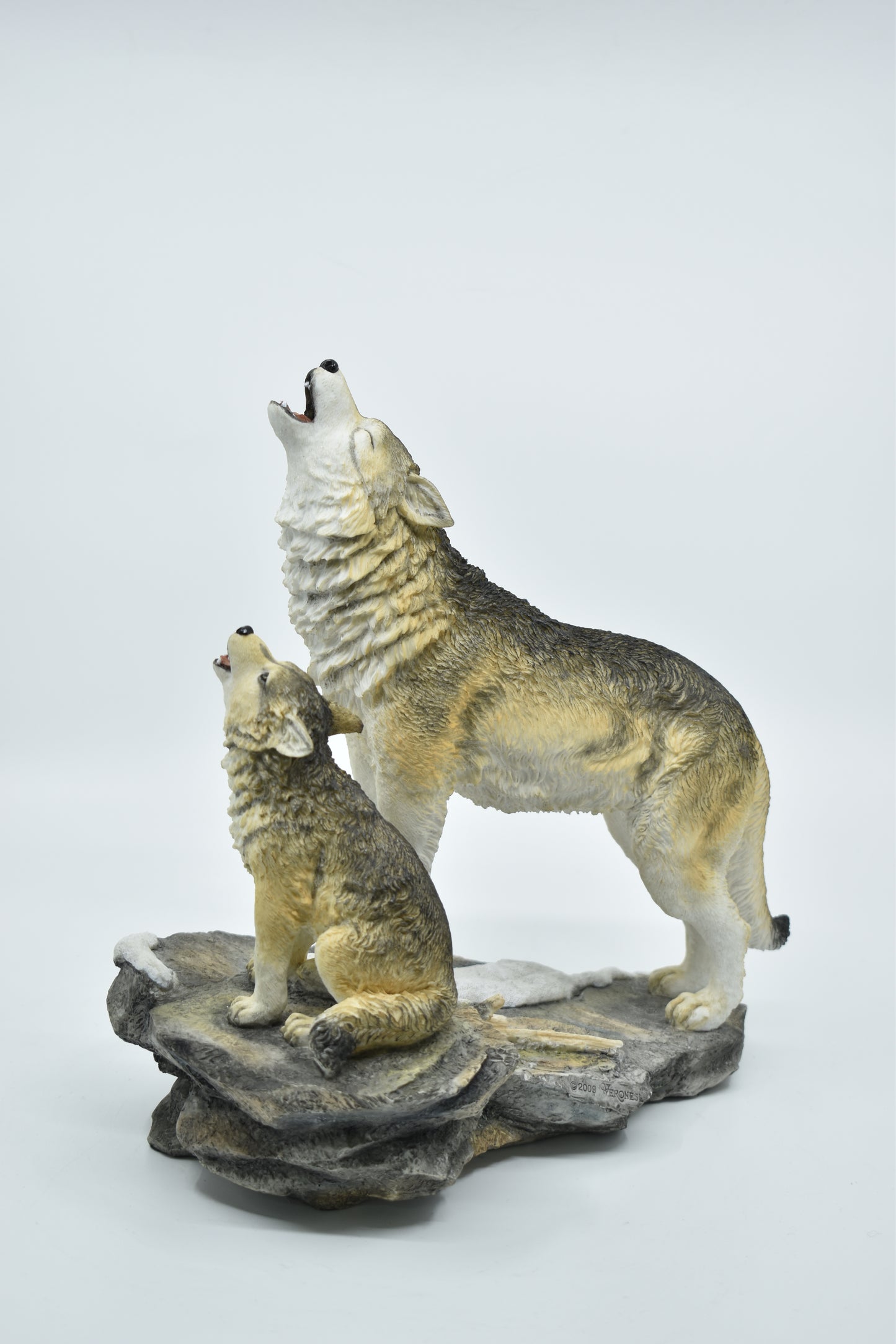Veronese Design Kurt ve Yavrusu Dekoratif Biblo 27 cm