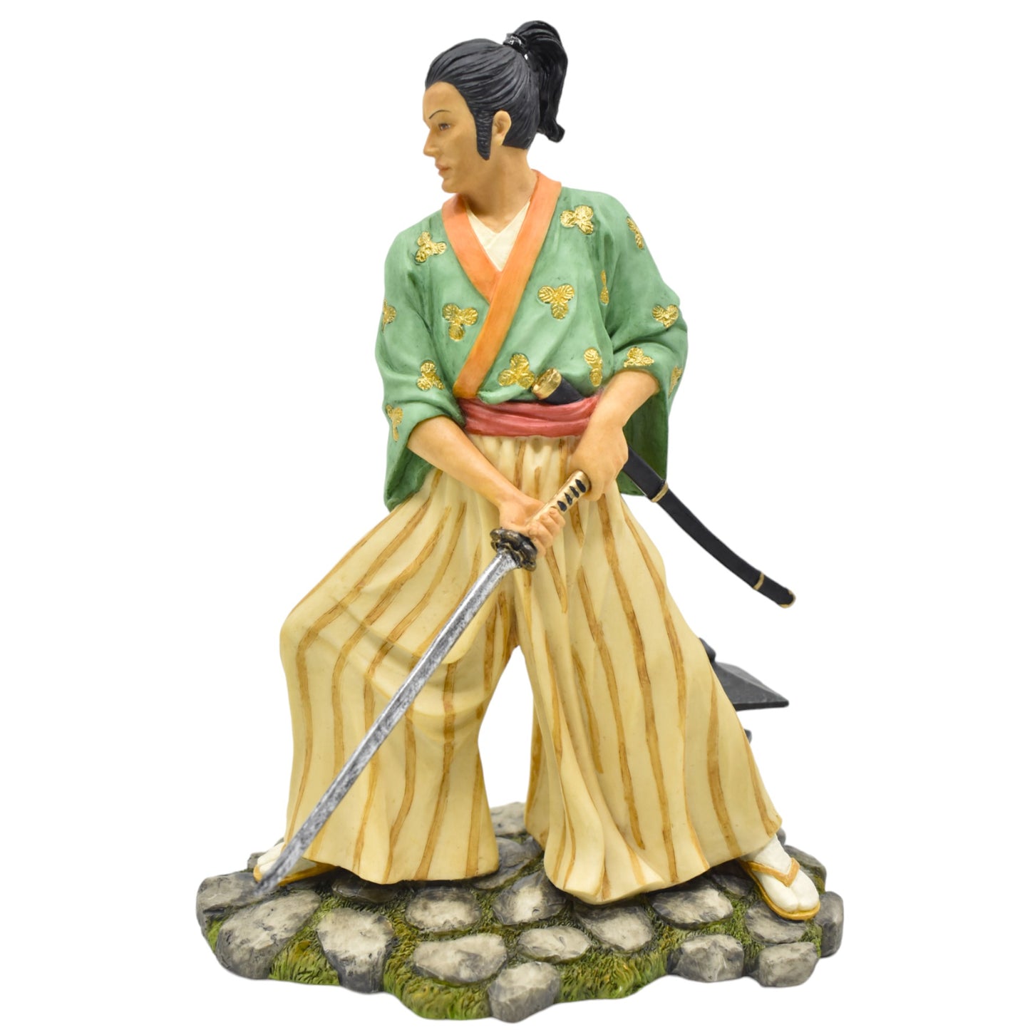 Samuray Dekoratif Heykel | Japon Savaşçısı Katana Figürü 22 cm
