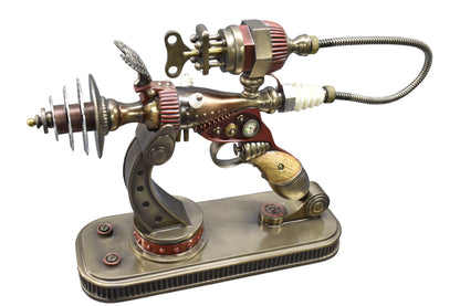 Steampunk Lazer Tabancası Dekoratif Heykel | Bilim Kurgu Koleksiyon Figürü 39 cm