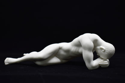 Yatan Erkek Figürü | Modern Dekoratif Body Biblo 21,5 cm