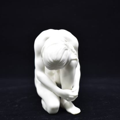 Diz Çökmüş Kadın Figürü | Modern Sanatsal Body Biblo 11 cm