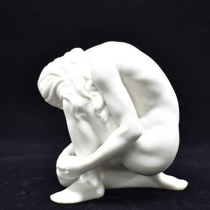 Diz Çökmüş Kadın Figürü | Modern Sanatsal Body Biblo 11 cm