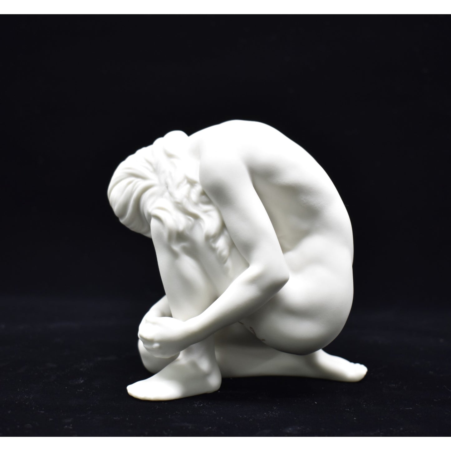 Diz Çökmüş Kadın Figürü | Modern Sanatsal Body Biblo 11 cm