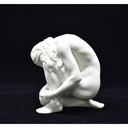 Diz Çökmüş Kadın Figürü | Modern Sanatsal Body Biblo 11 cm