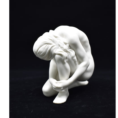 Diz Çökmüş Kadın Figürü | Modern Sanatsal Body Biblo 11 cm