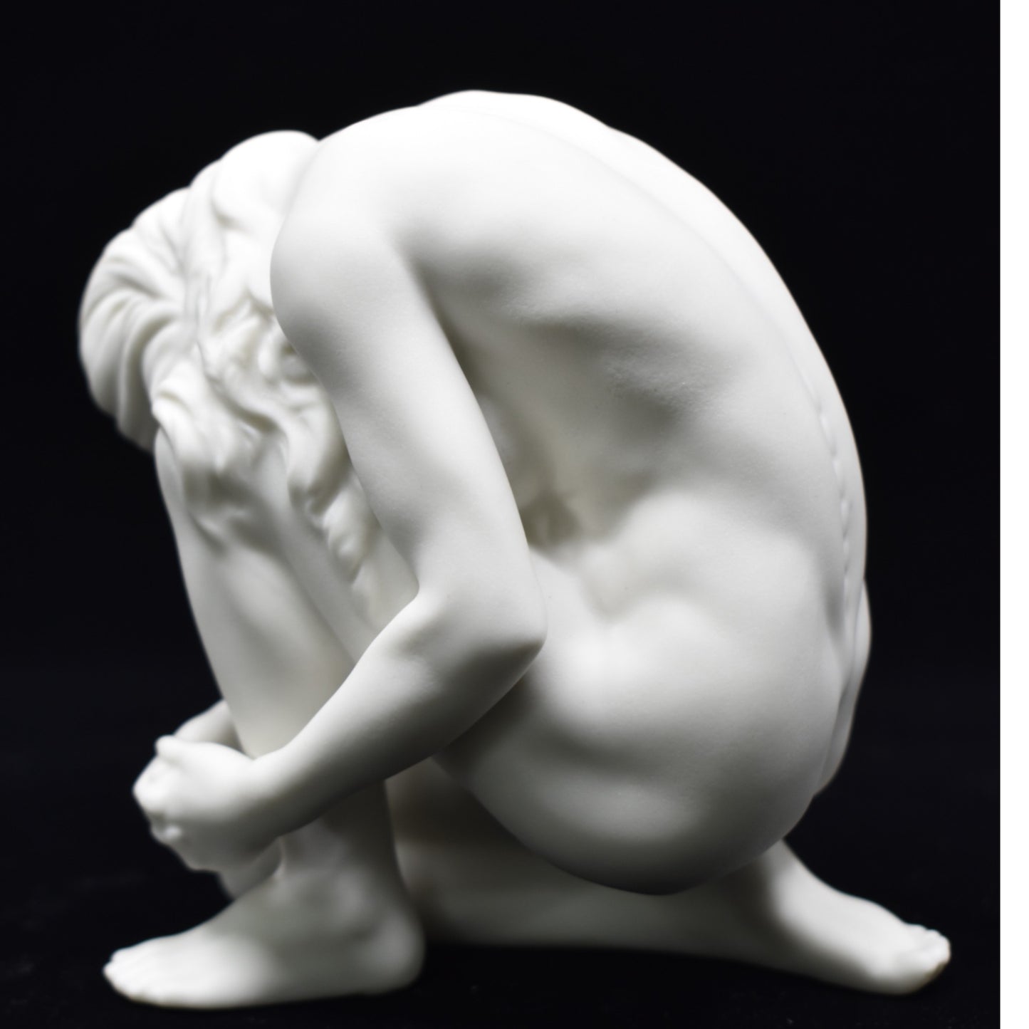 Diz Çökmüş Kadın Figürü | Modern Sanatsal Body Biblo 11 cm