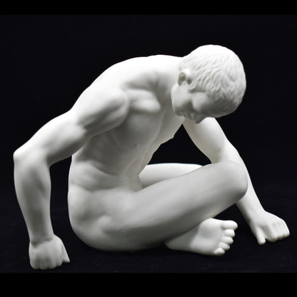 Oturan Erkek Figürü | Modern Sanatsal Body Biblo 19,5 cm