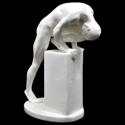 Eğilmiş Erkek Figürü | Modern Dekoratif Body Biblo 20,5 cm