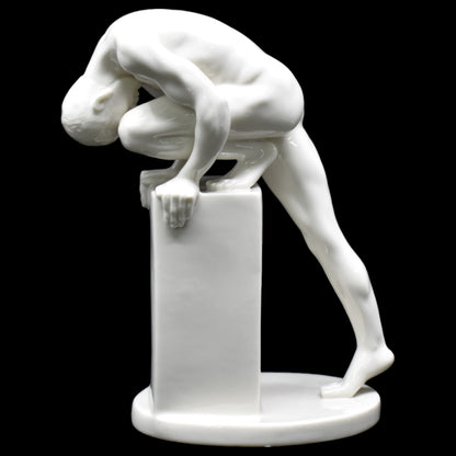 Eğilmiş Erkek Figürü | Modern Dekoratif Body Biblo 20,5 cm