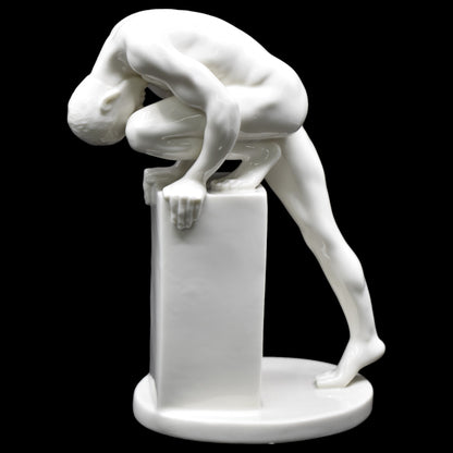 Eğilmiş Erkek Figürü | Modern Dekoratif Body Biblo 20,5 cm