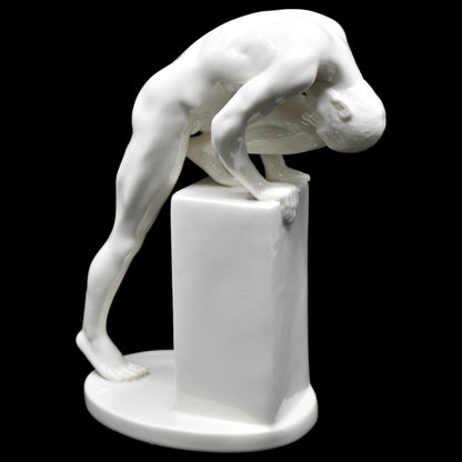 Eğilmiş Erkek Figürü | Modern Dekoratif Body Biblo 20,5 cm