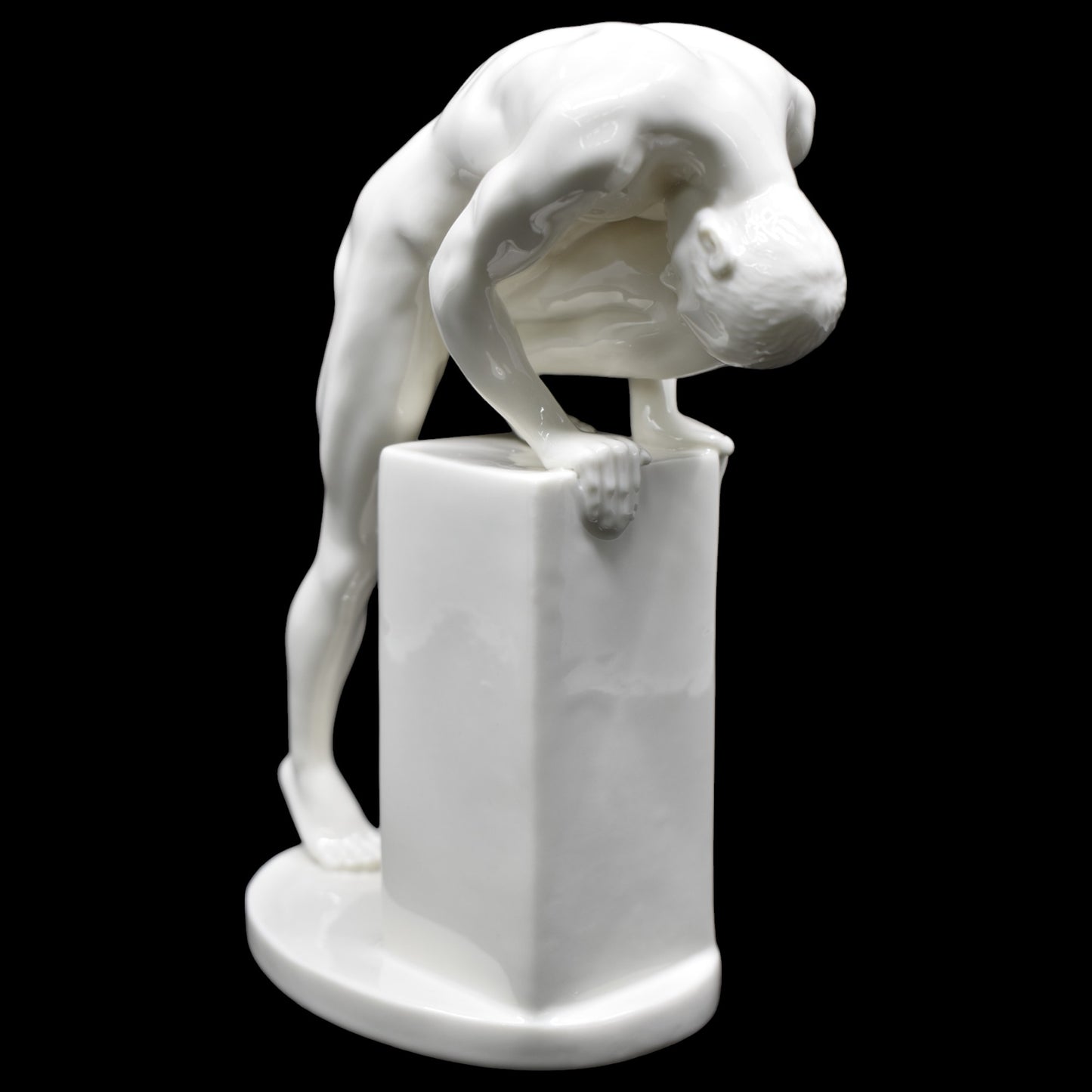 Eğilmiş Erkek Figürü | Modern Dekoratif Body Biblo 20,5 cm