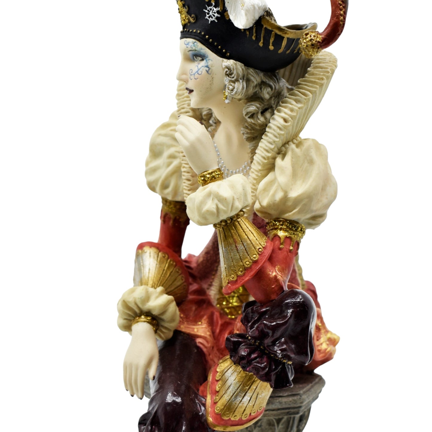 Kadın Soytarı Biblo – Dekoratif Jester Figürü 26,5 cm