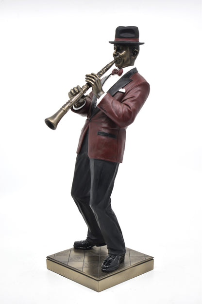 Veronese Design Clarinet Player Decorative Figurine 31 cm