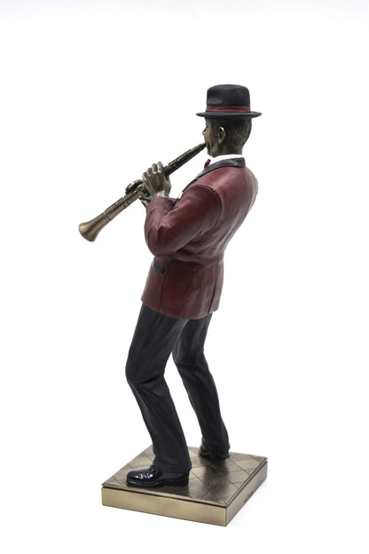 Veronese Design Clarinet Player Decorative Figurine 31 cm