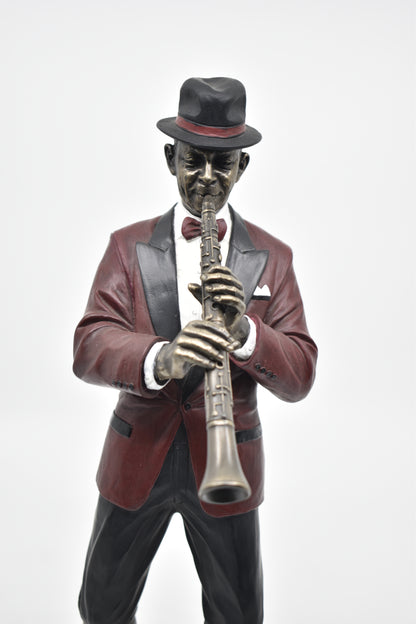Veronese Design Clarinet Player Decorative Figurine 31 cm