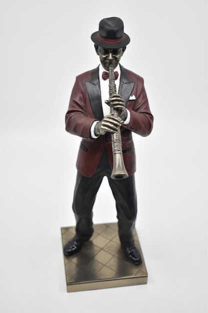 Veronese Design Clarinet Player Decorative Figurine 31 cm