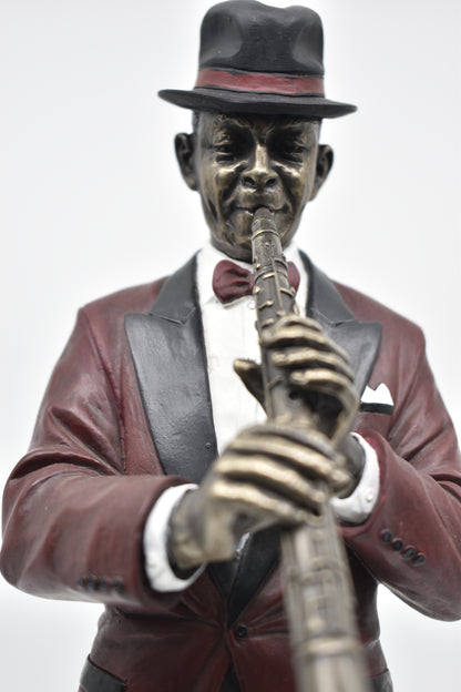 Veronese Design Clarinet Player Decorative Figurine 31 cm