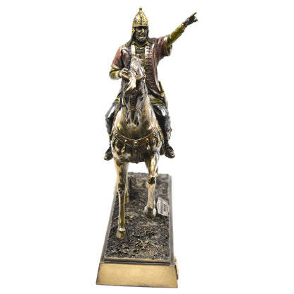 Veronese Design Fatih Sultan Mehmet Bronz Atlı Heykel 29 cm