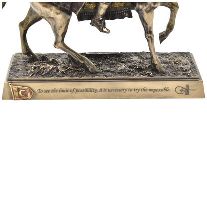 Veronese Design Fatih Sultan Mehmet Bronz Atlı Heykel 29 cm