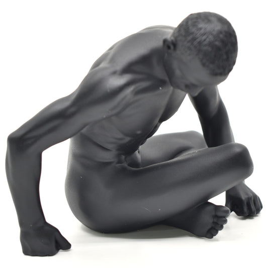 Veronese Design Naked Man Figurine Black 13.5 cm