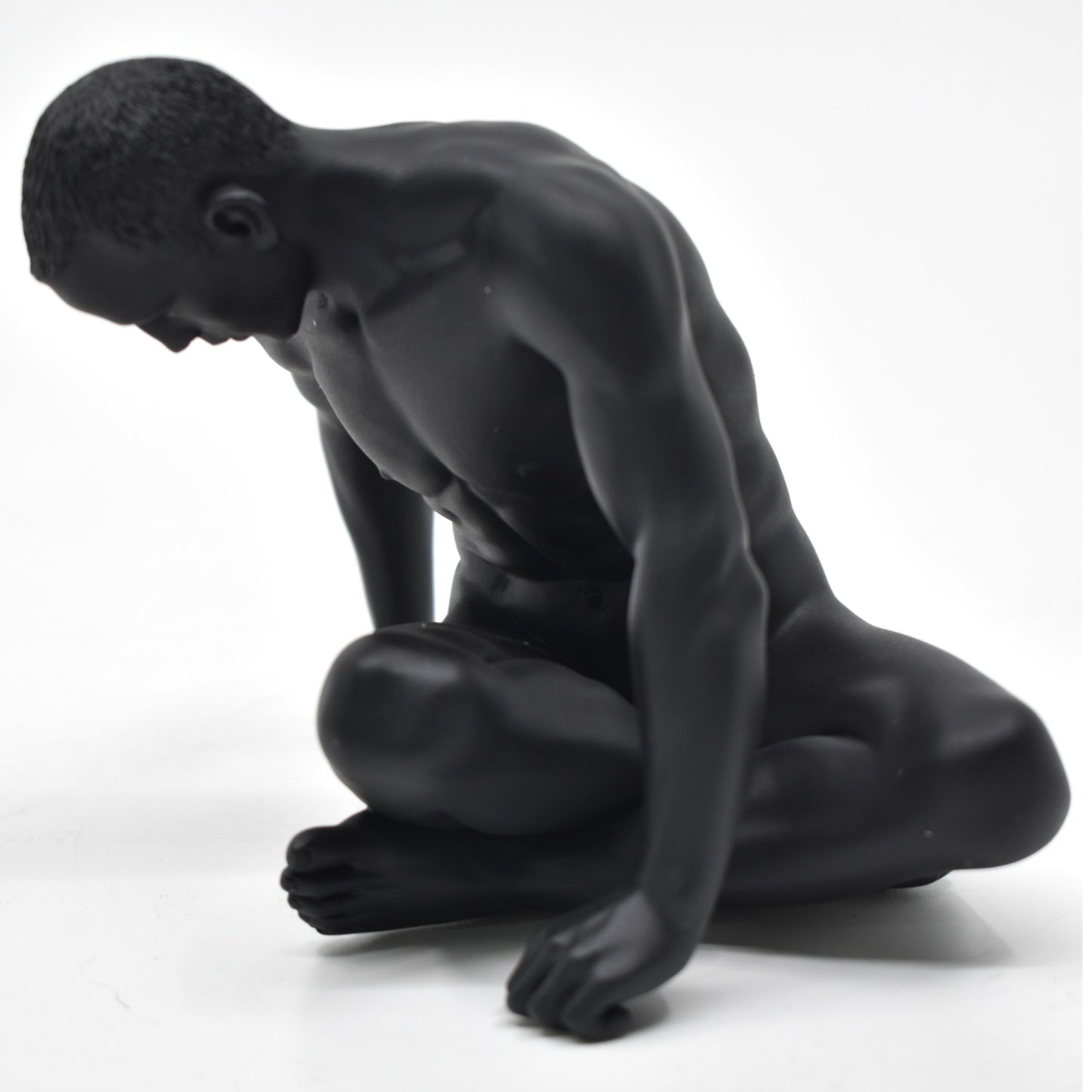 Veronese Design Çıplak Adam Biblo Siyah 13,5 cm