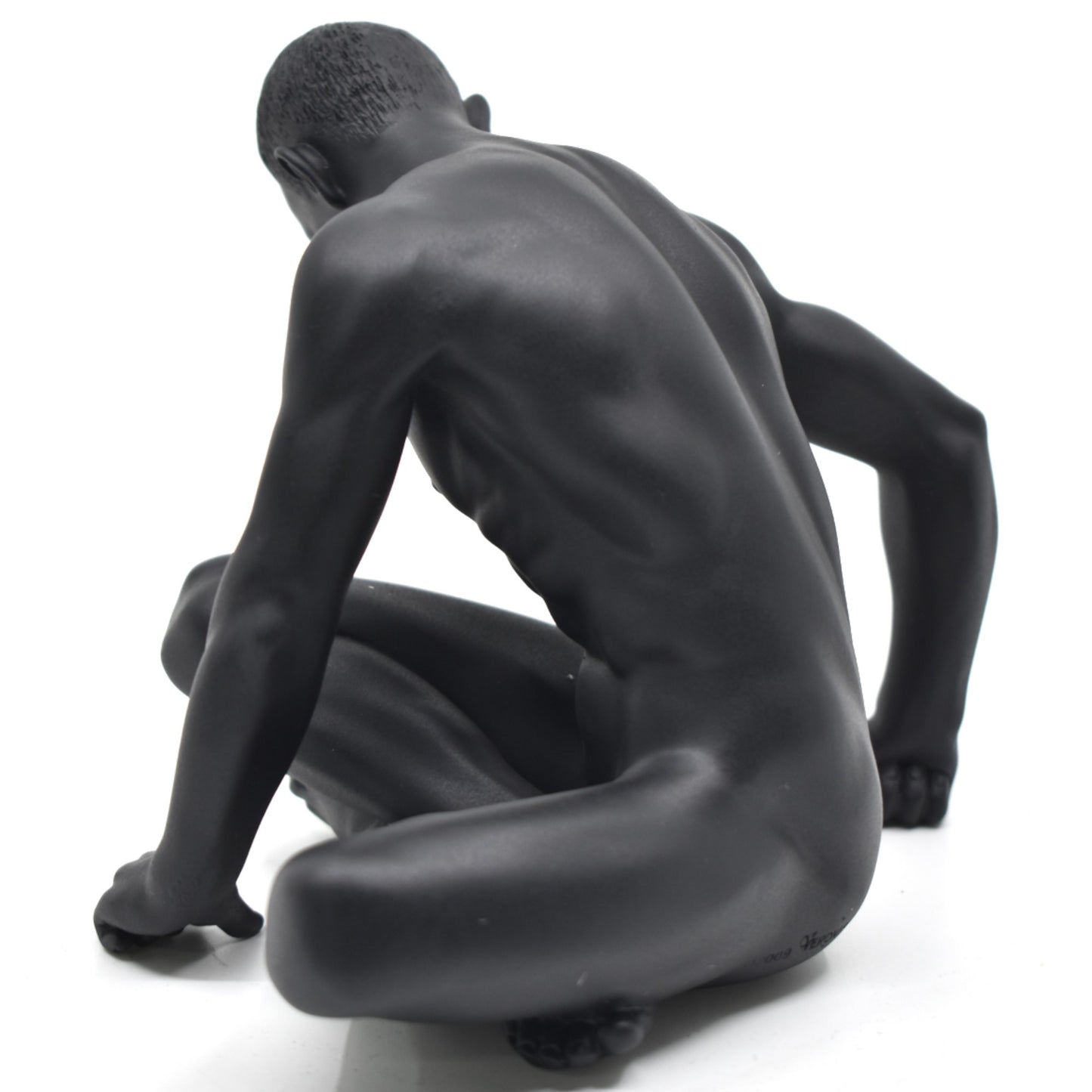 Veronese Design Çıplak Adam Biblo Siyah 13,5 cm