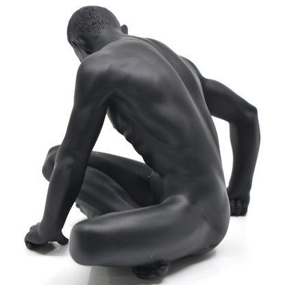 Veronese Design Naked Man Figurine Black 13.5 cm
